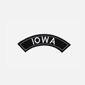 Iowa Top Mini Rocker Embroidery Biker Patch