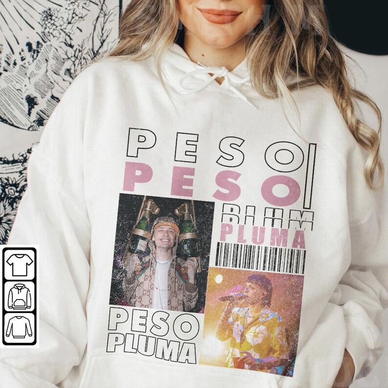Peso Pluma Music Shirt Peso Pluma Merch Fan Tour Sudadera Etsy México