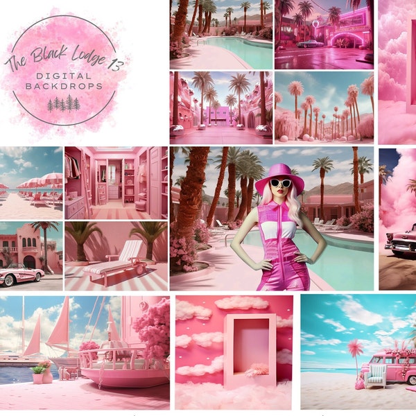 26  Doll World Digital Backgrounds - Inspired By Barbie