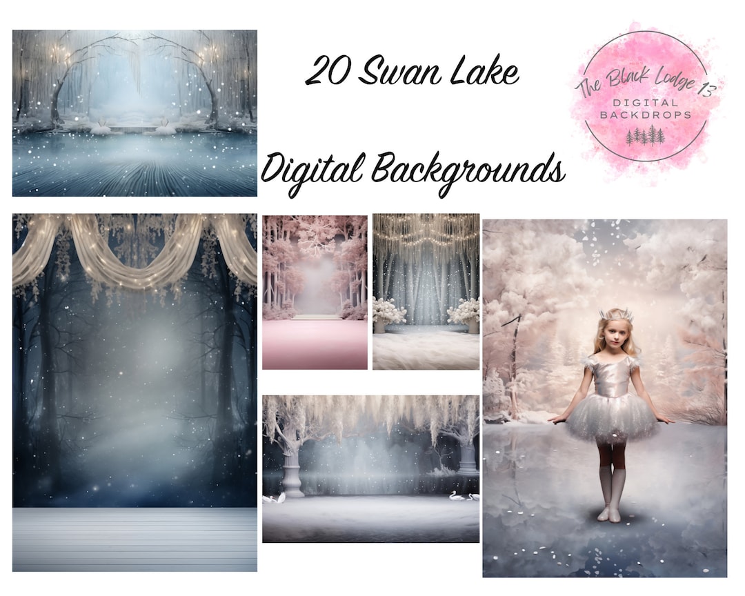 20 Swan Lake Digital Backgrounds - Etsy