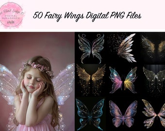 Fairy Wings Digital Overlays Photo Textures