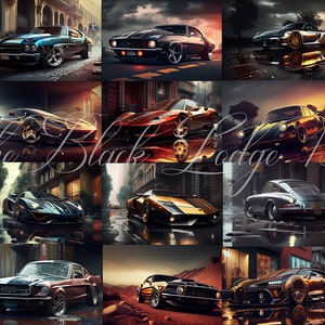 Digital Backgrounds for Photographers - Ultimate Super Car Bundle x 20