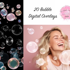 20 Bubble Digital Overlays