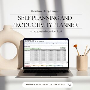 The Ultimate Personal Life Planner - Google Sheets Productivity, Habit Tracker, Journal, Manifestation, Affirmation, Year Strategy Planner