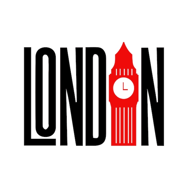 Londres Big Ben O SVG Descargar PNG Cricut