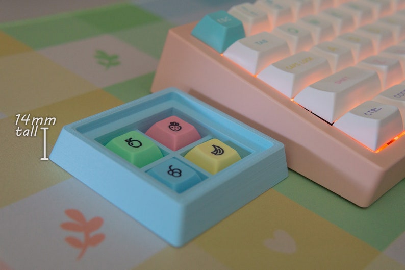 Artisan Keycap Tray for Desktop Storage and Display 38 colors 2 sizes image 4