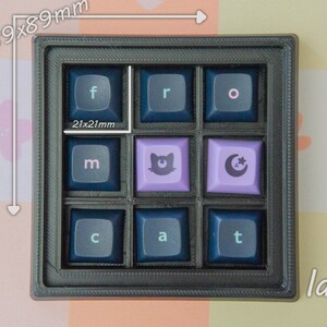 Artisan Keycap Tray for Desktop Storage and Display 38 colors 2 sizes image 6