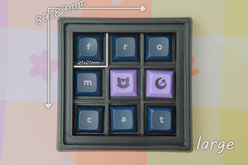 Artisan Keycap Tray for Desktop Storage and Display 38 colors 2 sizes image 6