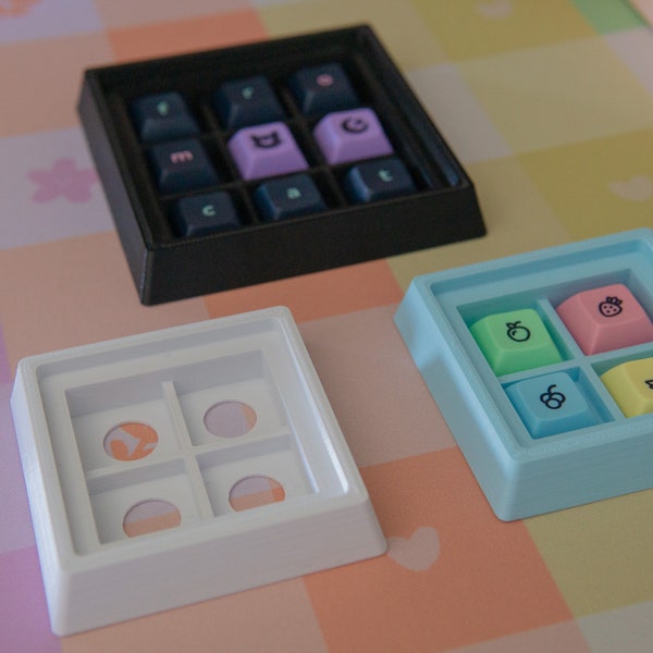 Artisan Keycap Tray for Desktop Storage and Display 26 colors 2 sizes
