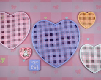 Pin Board Heart and Star for Walls 38 colors 5 sizes