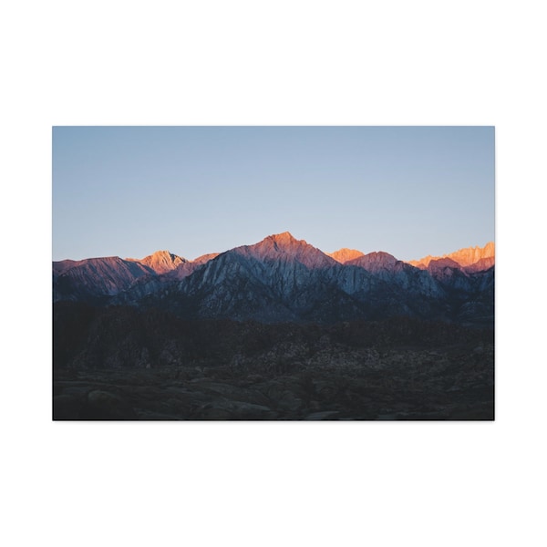 Sierra Sunrise Print, Alabama Hills Wall Art, Eastern Sierra Art, Sierra Nevada Decor, High Desert Photo, Fine Art, Canvas Print, Metal