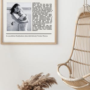 Mother&#39;s Day Poster Personalizable to Print Gift Mom Newspaper A4 Mother&#39;s Day Gift