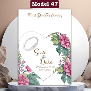Magnete Apribottiglie Matrimonio, Personalizzato Incisione di Nomi & Data, Regalo Perfetto per Ospiti Occasioni Speciali, Ricordi Memorabili