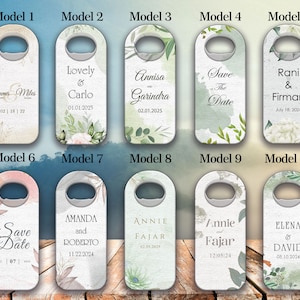 Keepsake wedding Bottle Opener Magnet Favor, Custom Engraved Bottle Opener, Wedding Souvenir, Magnet Bottle Opener in Bulk, Wedding Gift