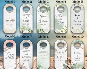 Abridor de botellas magnético para boda, recuerdo de boda, abridor de botellas personalizado, recuerdo de boda, abridor de botellas magnético al por mayor, regalo de boda