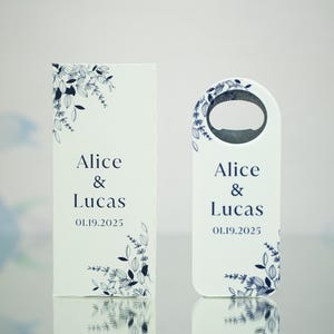Apribottiglie Magnetico Bomboniera di Nozze, Regalo Personalizzato per Ospiti, Ricordo Elegante per il Vostro Giorno Speciale, Celebrare