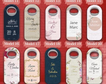 Wedding Favor Magnet Opener, Special Bottle Opener for Guest Keepsake, Unique Wedding Ceremony , Perfect Bridal Party Gift, Drink Opener