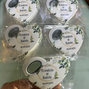 Customizable Wedding Favor For Guests, Personalized Wedding Gift,Magnetic Bottle Opener,Save The Date, Custom Cap Opener,Wedding Gift