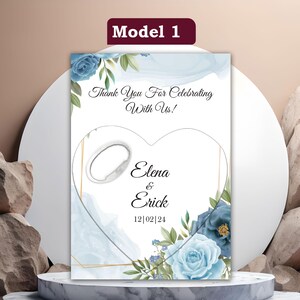 Apribottiglie Magnetico per Matrimonio, Bomboniere a Forma di Cuore per Ospiti in Grande Quantità, Unico Save the Date