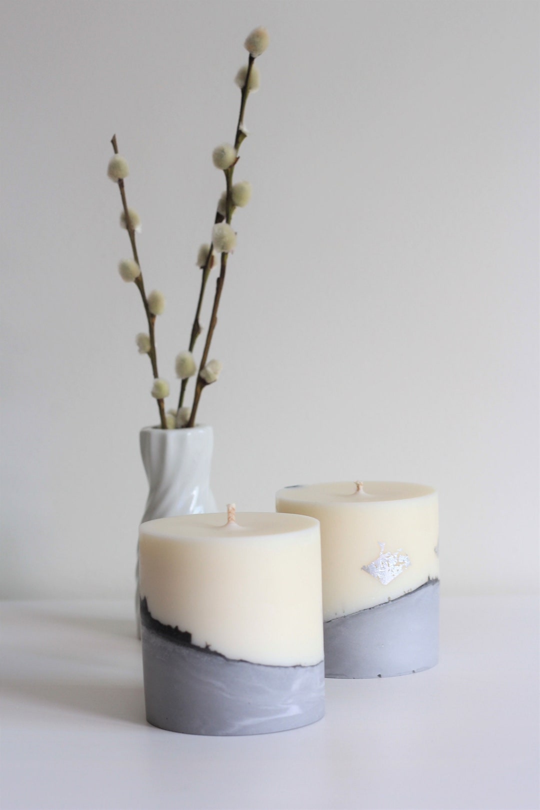 Cement Base Soy Candle Concrete Base Soy Candle Loft Etsy