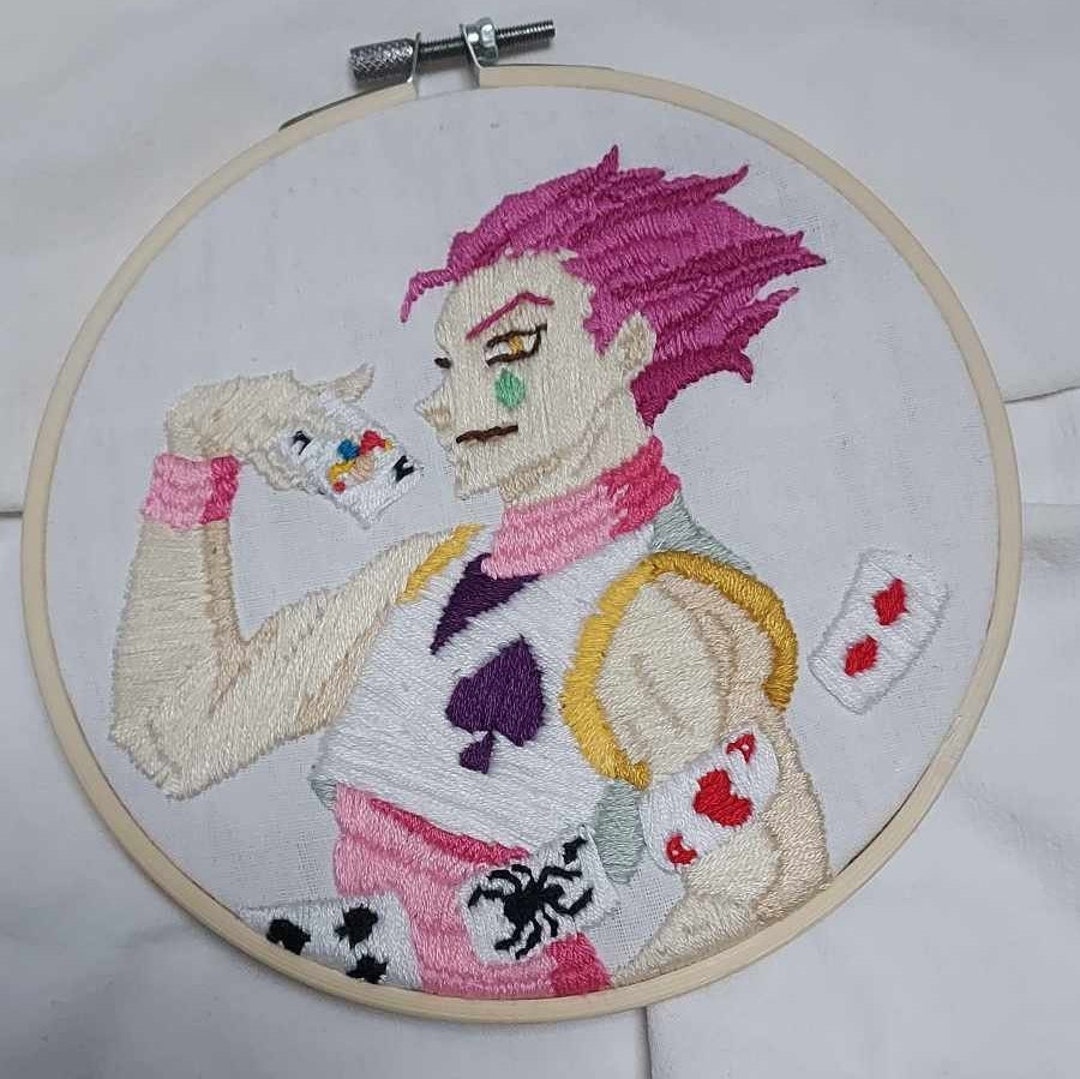 Hisoka Embroidery From Hunter X Hunter Etsy