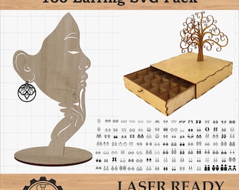 160 Geometric Earrings bundle laser cut svg file Earring SVG Bundle, Leather Earring, Laser Cut Earrings,Leaf Earrings, Teardrop Earrings