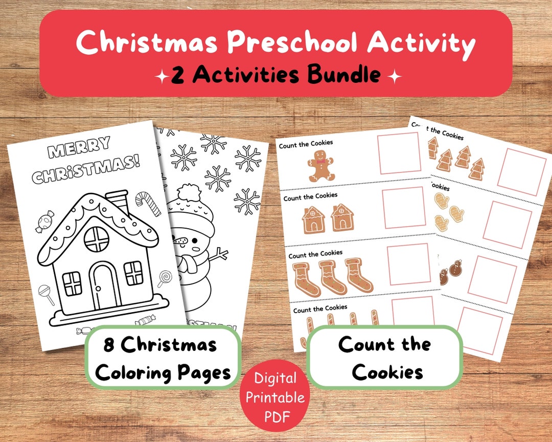 Christmas Preschool Activity Preschool Printable Christmas - Etsy