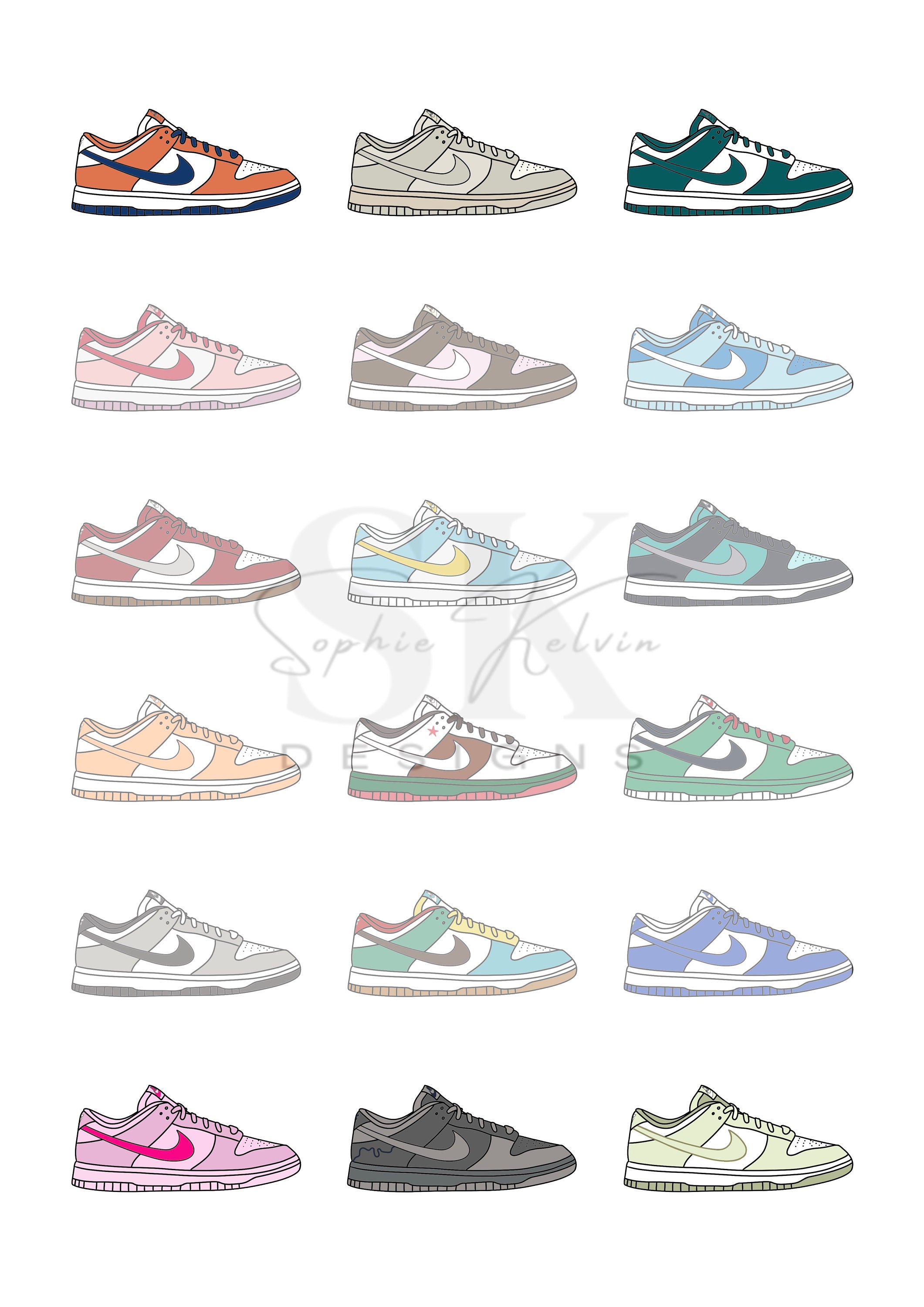 Dunk Sneakers Poster - Etsy