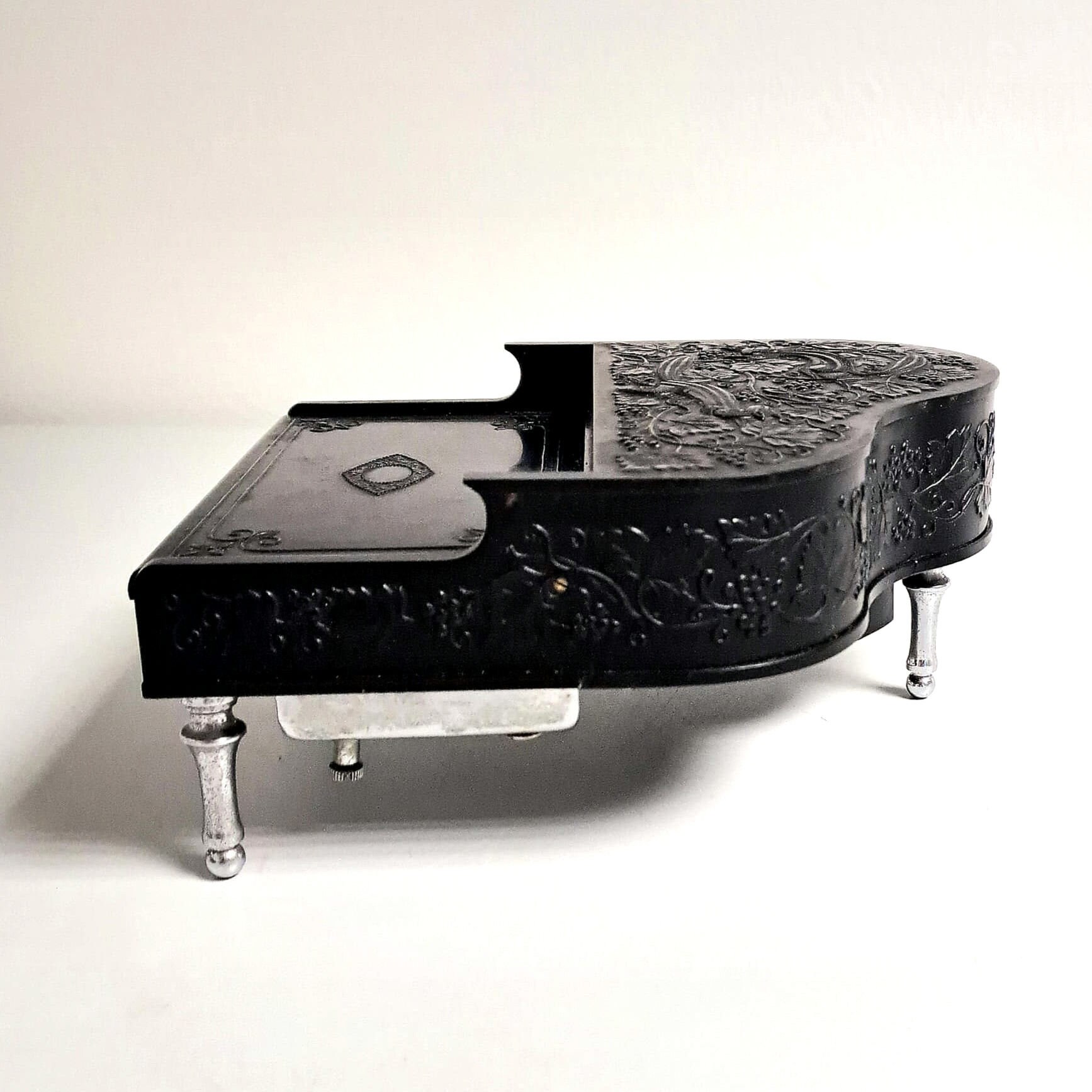 ヴィンテージボトルケース 1950s Bakelite Piano Cigarette Box & Lighter Music Box RARE