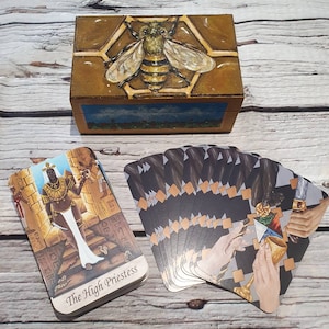 Handbemalte Tarot Box, Tarot Aufbewahrung, Altar Artikel &quot;