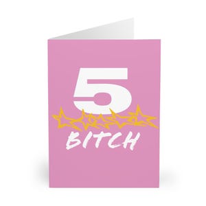 5-STAR - Cartão de felicitações moderno para os descolados e ousados - Presente de aniversário perfeito