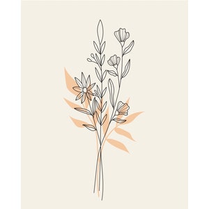 Digital Flower Print
