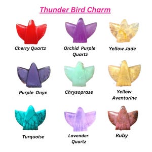 Hand-Carved Gemstone Eagle Pendant, Natural Loose Eagle Carving, Lapis Lazuli, Amethyst & More, Jewelry Making Charm Beads, Spiritual Gift