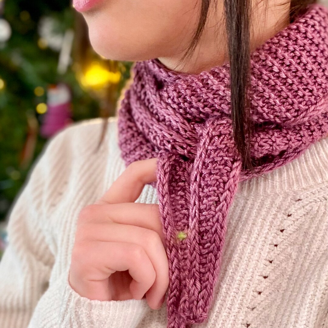 Superwash Merino Wool Sophie Scarf, Handknit Scarves, Medium Size