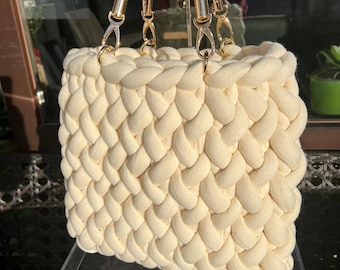 Stricktasche/Häkeltasche „Sami“ Strickanleitung mit Tube Garn, deutsche Videoanleitung, digitale Datei