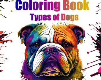 Coloring Book: Types of Dogs