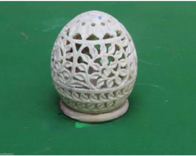 Soapstone Candle Holder Handicraft Carved Beautiful Home Decor & Gifts