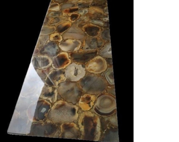 Agate stones Coffee, Dinning Table Top, Handmade Art Furniture Home Decor