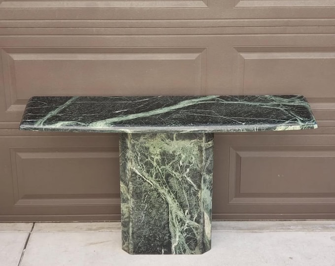 Handmade Green Marble Side Table: Custom Coffee Table