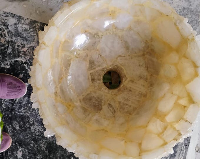 Handmade White Quartz Stone Sink: Luxury Kitchen or Bath Basin
