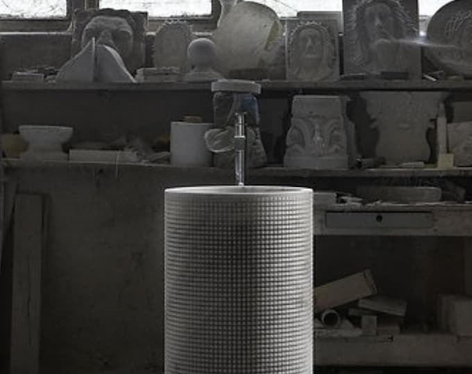 Marble Pixel Design Pedestal Wash Basin Sink
