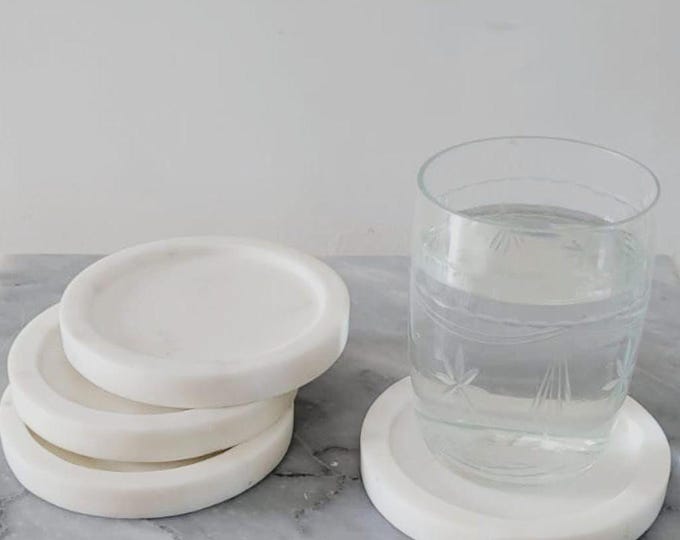 Handmade Marble Coasters – Luxury Marble Table Décor