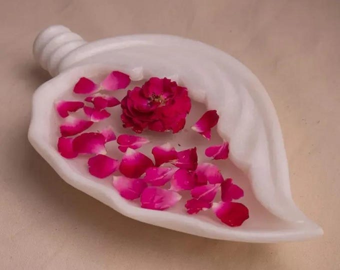 White Marble Urli Bowl |Luxury Centerpiece Decor