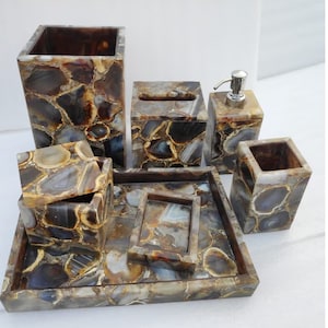 7 PCS Bathroom Sets Bathroom Accessories Bathroom Decor Luxury Bathroom Set