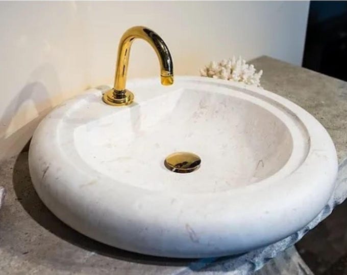 Luxury Marble Sink: Italian Stone, Custom Design