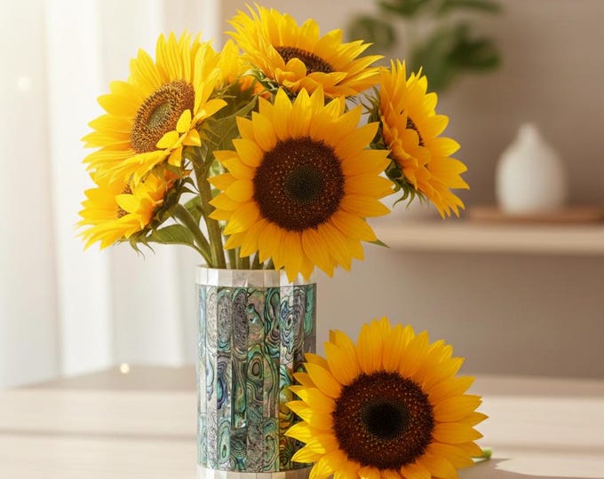 Mother of Pearl Inlay Vase: Indian Floral Home Decor