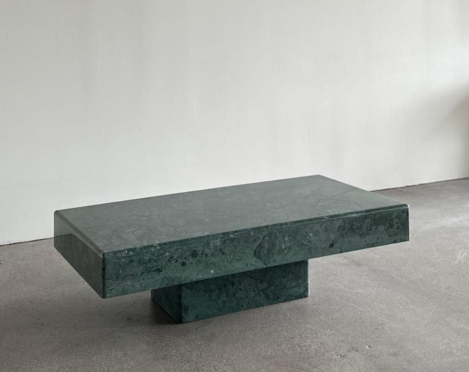 Verde Guatemala Green Marble Table Top: Custom Natural Stone Slab