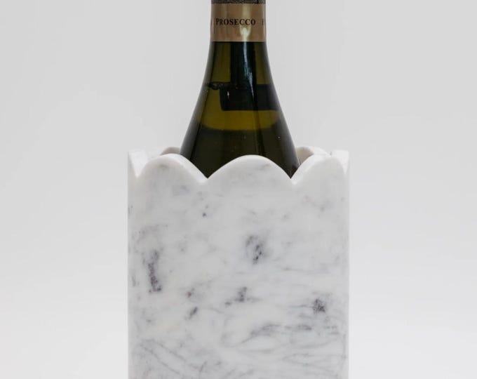Handmade Marble Wine Cooler – Luxury Stone Champagne Bucket