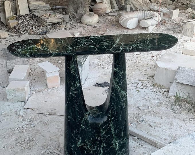 Spider Green Marble Console Table: Modern Luxury Entryway Furniture