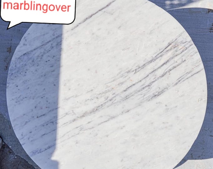 Elegant Round Indian white marble Marble Coffee Table with Bold Spherical Base Luxury Home Decor